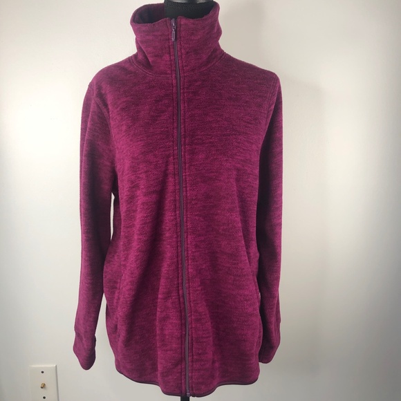 Old Navy Jackets & Blazers - Old Navy Pink Fleece Zip Up Jacket 1X Plus Size